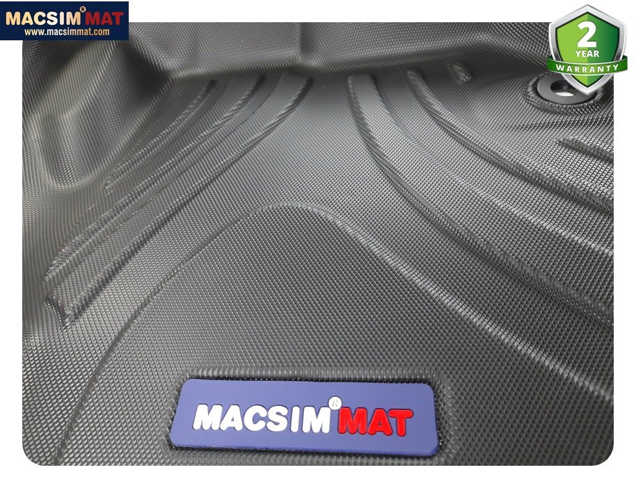 Thảm lót sàn Mitsubishi Pajero Sport 2 cầu 2015 - nay Nhãn hiệu Macsim chất liệu nhựa TPV cao cấp màu đen