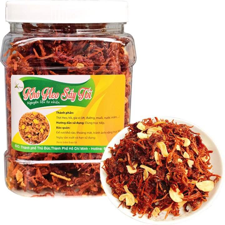500g khô heo sấy tỏi ớt loại cao cấp hiệu SK FOOD