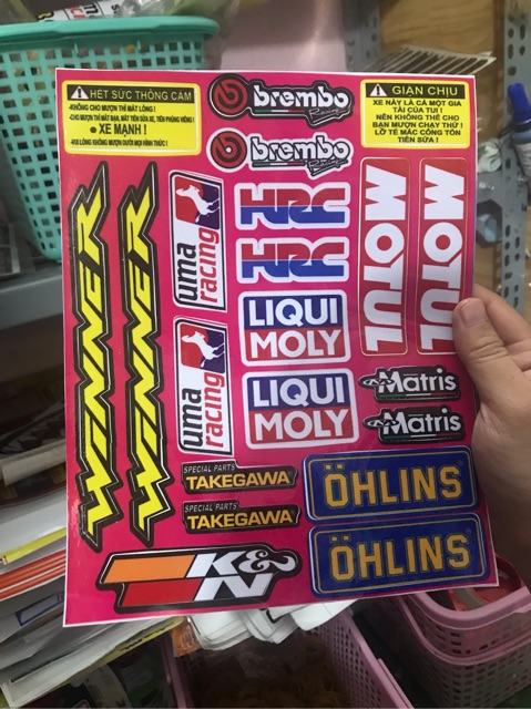 Tem Decal Nguyên Tấm Nhiều Thương Hiệu