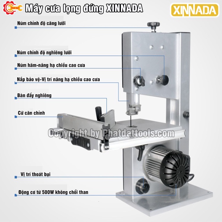 Máy Cưa Lọng Đứng XINNADA - Chính hãng - Chất lượng