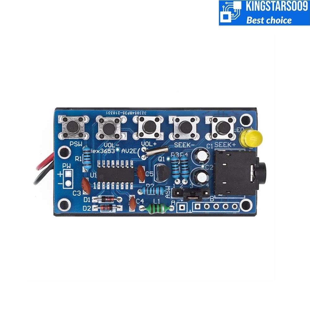 Mạch radio FM stereo 76MHz - 108MHz DC 1.8V - 3.6V tự lắp ráp