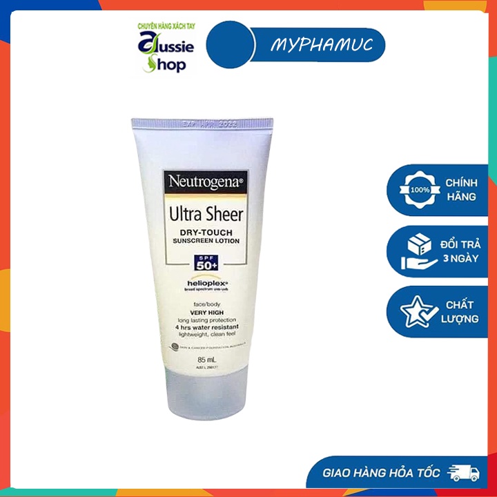 Kem chống nắng Neutrogena Ultra Sheer Dry Touch SPF 50+