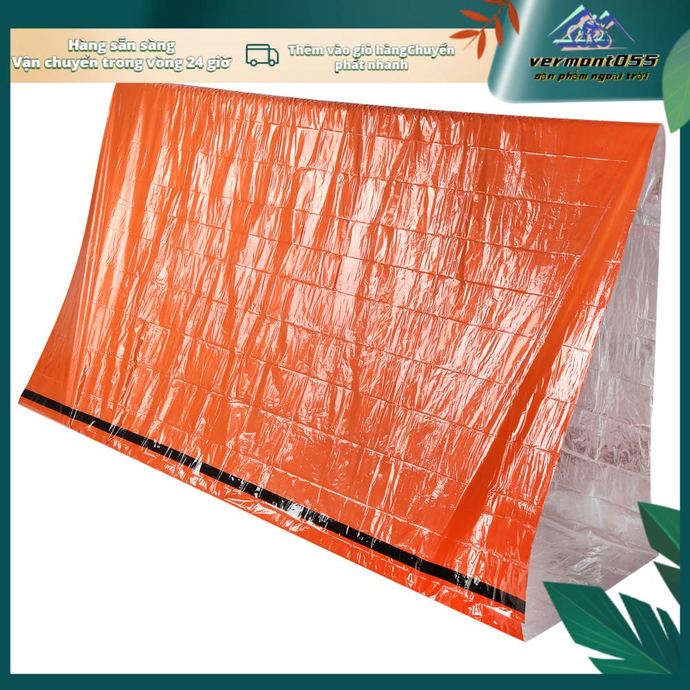 Vermont055 Cắm trại ngoài trời Lều khẩn cấp di động Túi ngủ giữ ấm không thấm nước màu cam