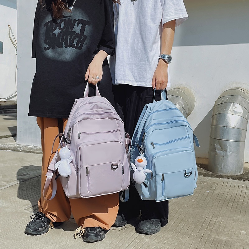 Balo PRETTYZYS chống thấm nước 15.6 inch phong cách Hàn Quốc 2021 cho nam và nữ