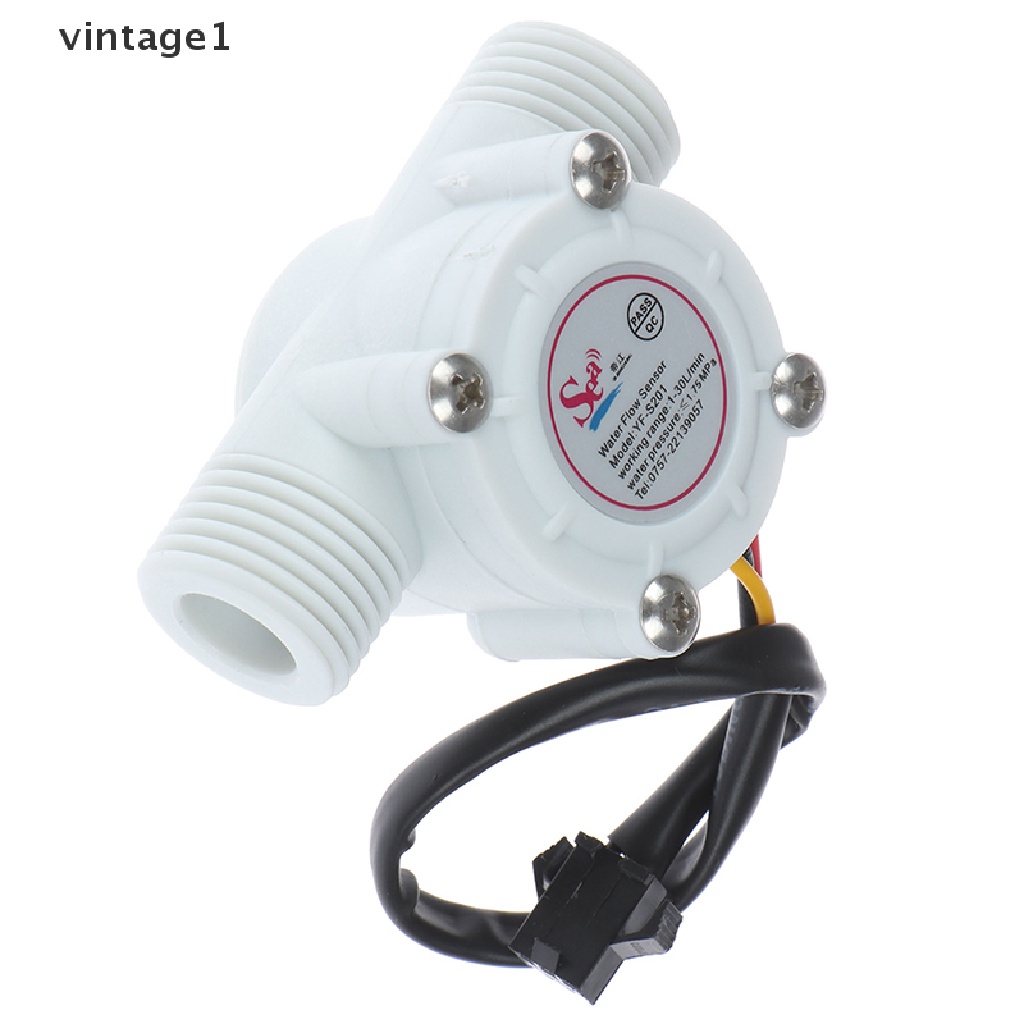Cảm biến lưu lượng nước dòng chảy 1-30L/phút cho Arduino tiện dụng
