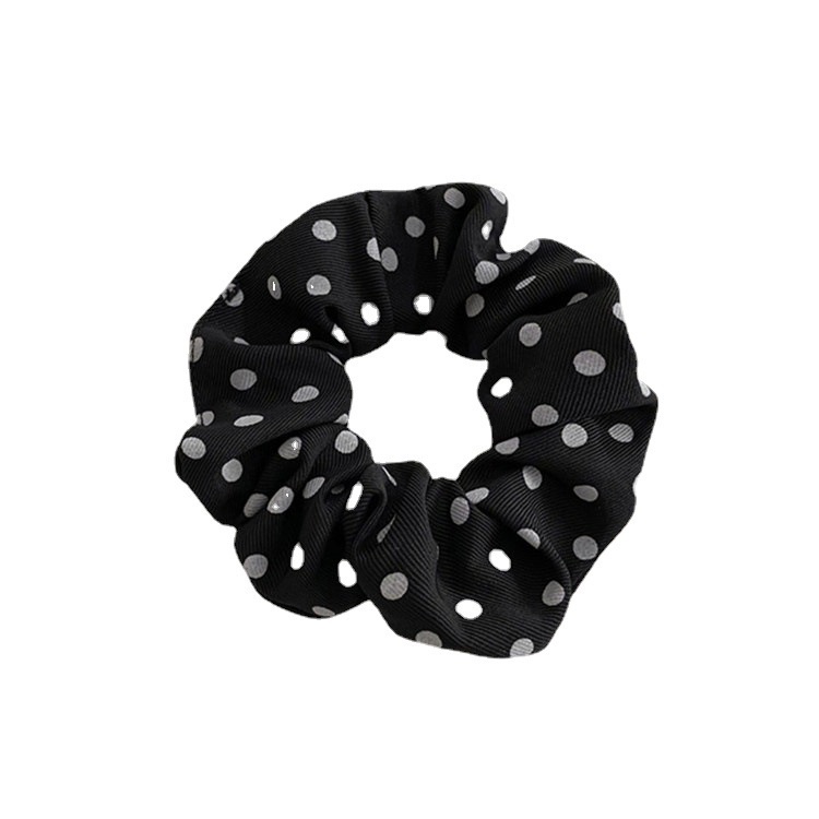 Dây buộc tóc vải đàn hồi họa tiết chấm bi xinh xắn thời trang