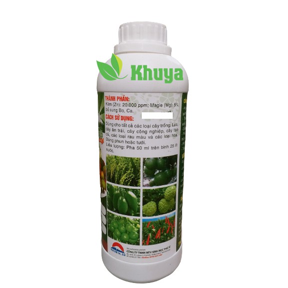 Phân Bón Vi Lượng Fj-09 Kẽm Mg Siêu Xanh 1 lít Đâm Chồi - Xanh Lá