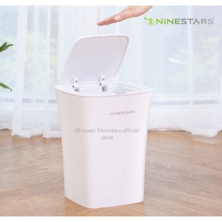 Thùng rác ninestars đóng mở tự động thông minh kháng nước ipx3 10l