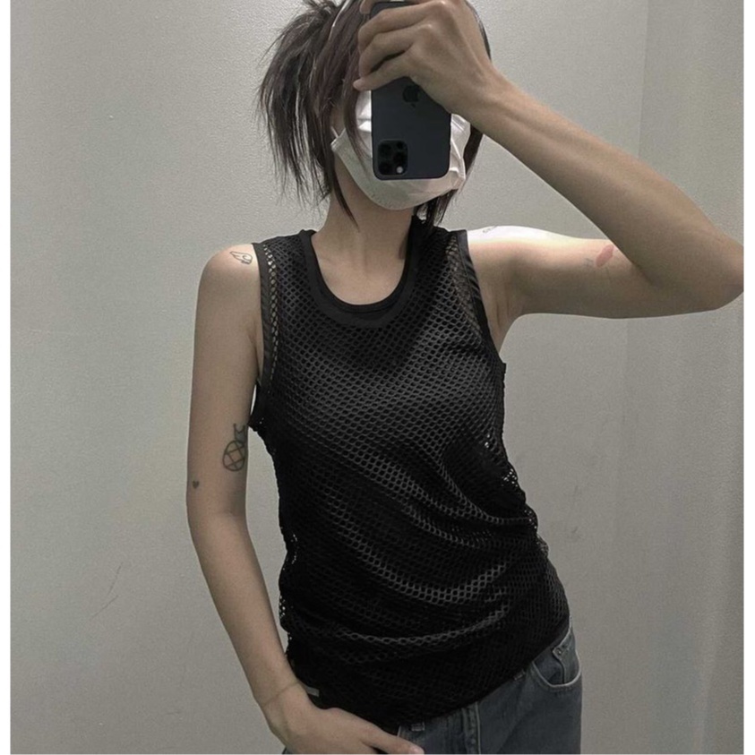 Áo ba lỗ basic form ôm co dãn nhà bạch tuộc