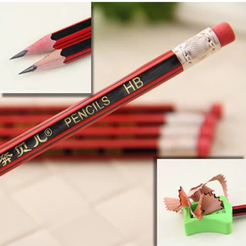 Bút chì gỗ HB (1 chiếc) cho trẻ tập viết