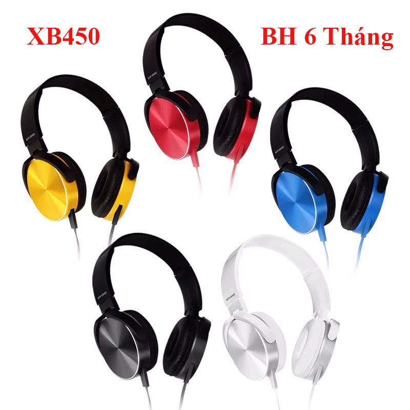 Tai nghe chụp tai SONY MBR XB450 EXTRA BASS tích hợp micro, âm thanh trầm nghe cực hay