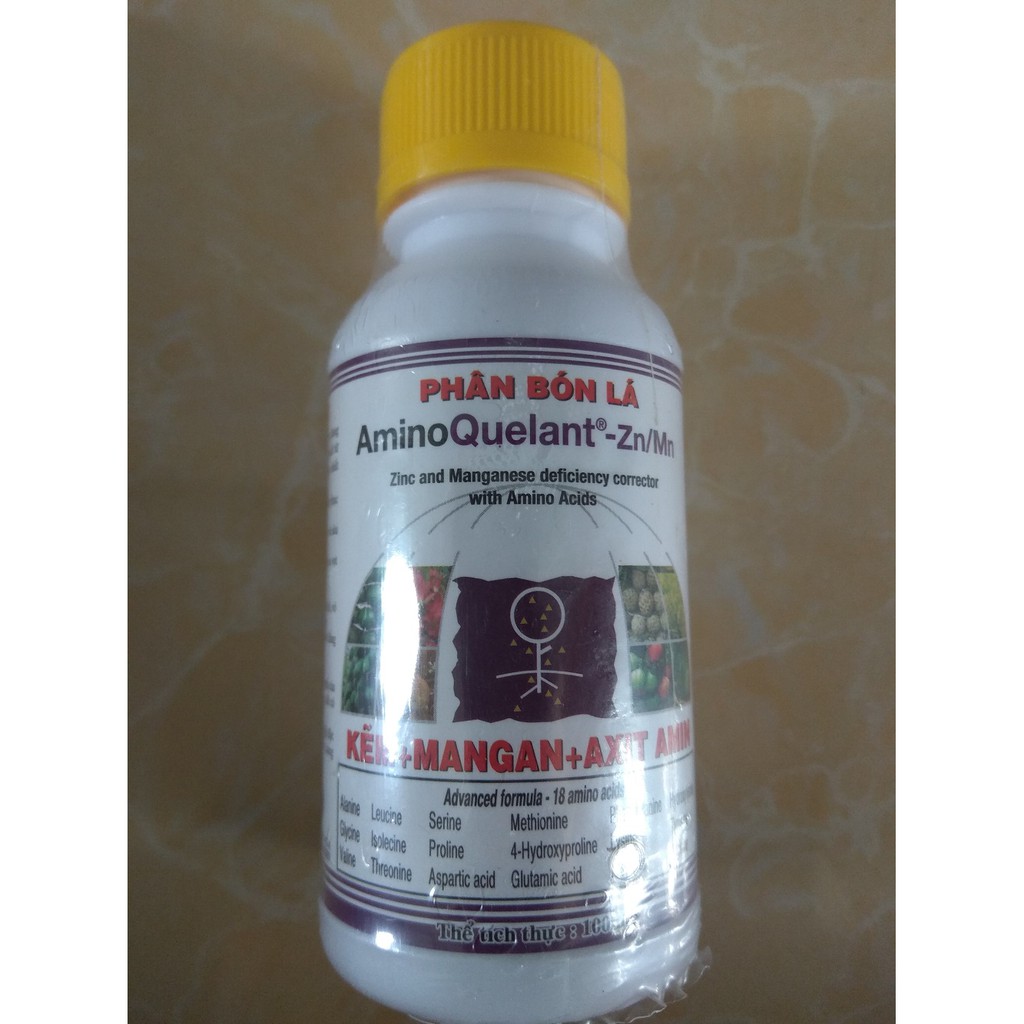 Phân bón lá AminoQuelant -Zn/Mn - chai 100 ml