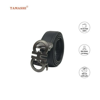 Thắt lưng nam da bò màu đen khóa tự động TL06