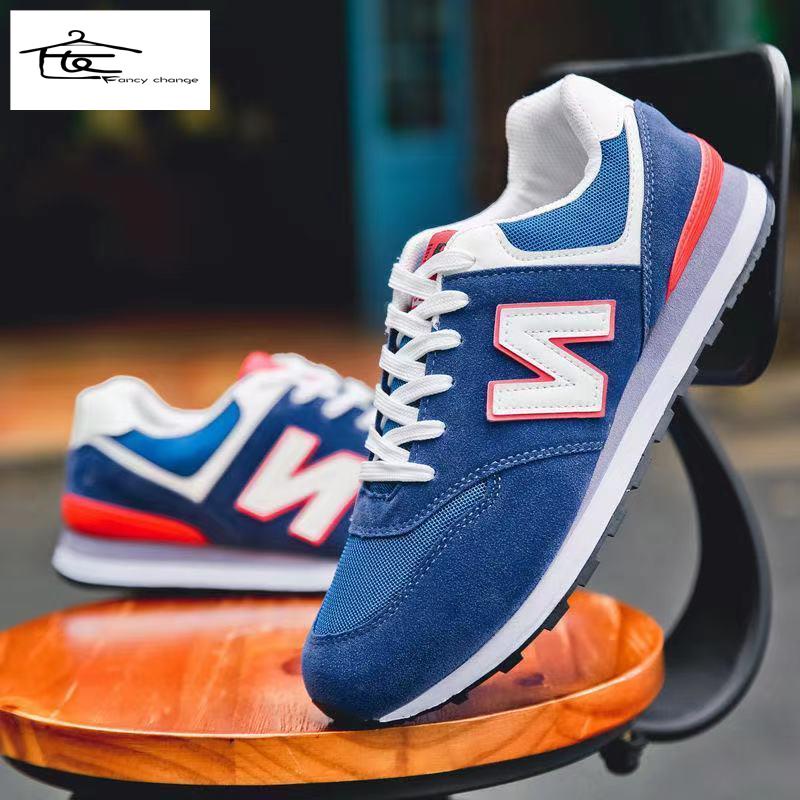 Hàng Có Sẵn Bán Chạy~Giày Thể Thao Chạy Bộ Hình Chữ N Thoáng Khí Khử Mùi Phong Cách Hàn Quốc Phù Hợp Với Mùa Xuân Và Mùa Thu