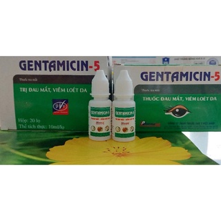 (COMBO 10 LỌ)GENTAMICIN-5_Tri đau_mắt,viêm_loét da trên thú cưng
