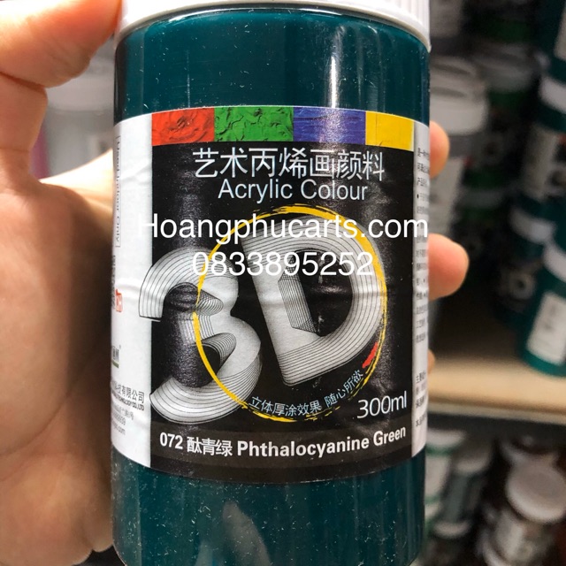 MÀU ACRYLIC 3D 300ml - CÁC TÔNG MÀU KHÁC