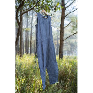 Áo liền quần linen Làm Vườn