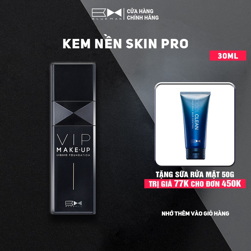 Kem Nền Nam Kiềm Dầu, Che Khuyết Điểm Hoàn Hảo Blueman 30ml