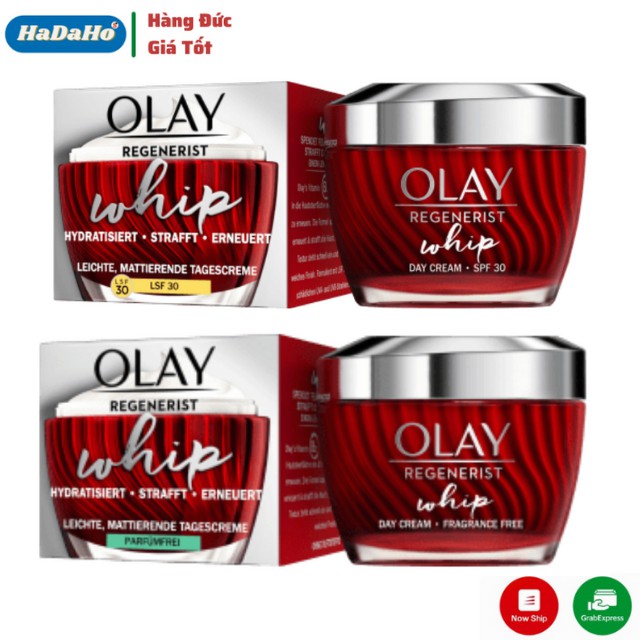 OLAY Regenerist Whip Day Cream SPF30 – Chống  lão hóa, chảy xệ nâng cơ và săn chắc da