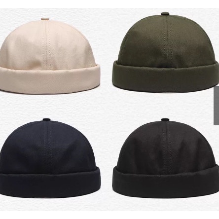 Mũ nồi vải kaki tròn thời trang