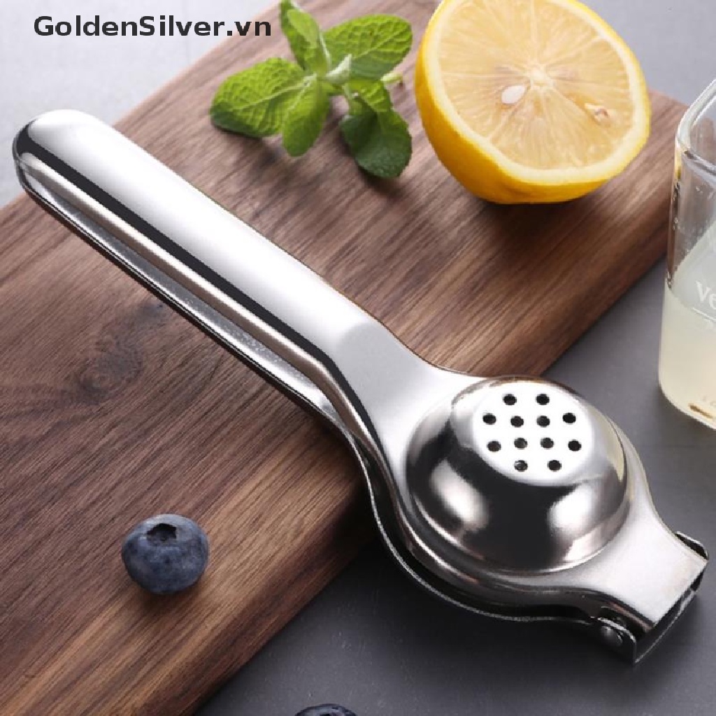 Dụng Cụ Ép Nước Cam / Chanh Bằng Thép Không Gỉ Màu Vàng Đồng