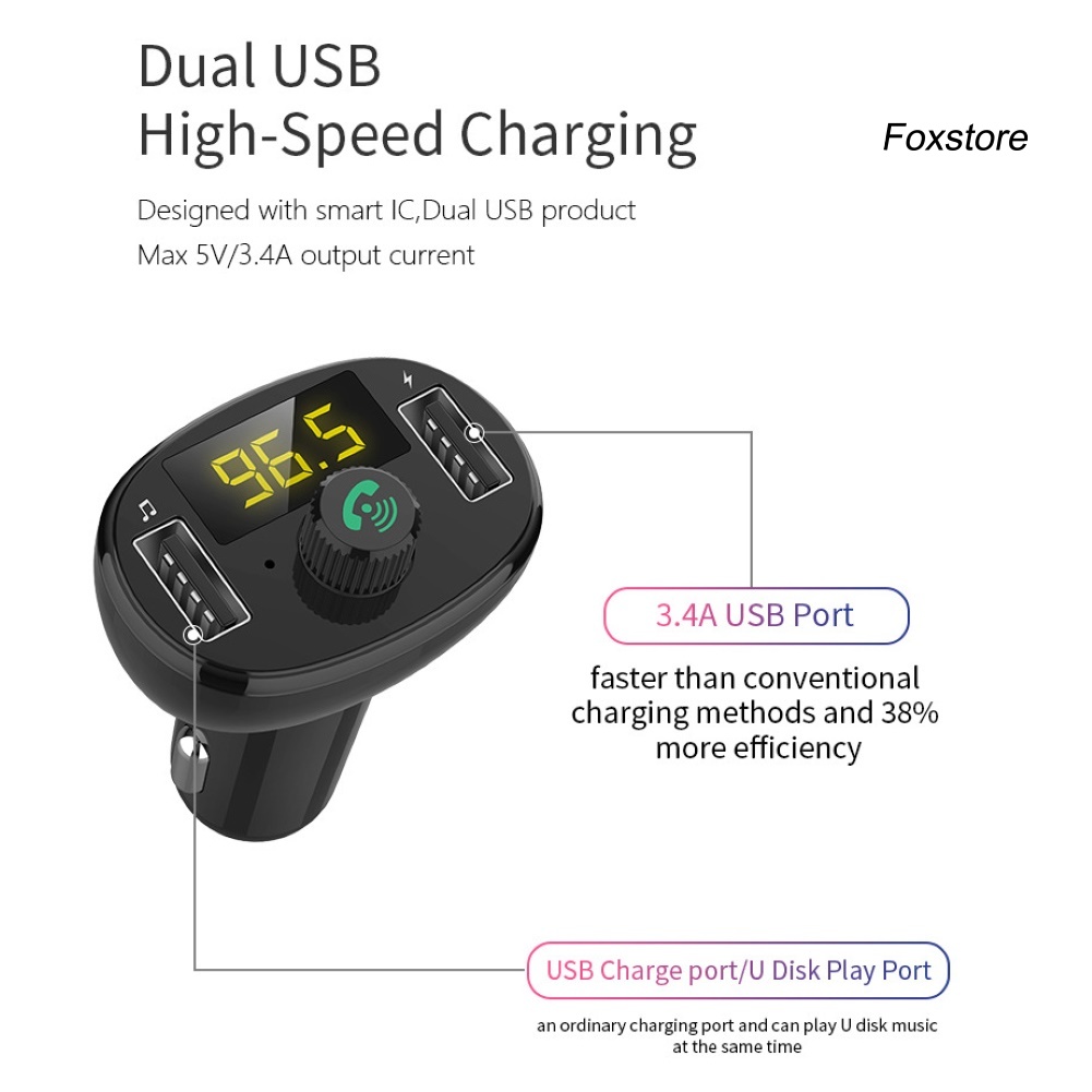 FS Máy Nghe Nhạc Mp3 Bluetooth Không Dây Bt23 Cho Xe Hơi