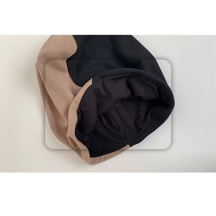 Mũ Turban Màu Đen Phong Cách Nhật Bản Cho Nữ