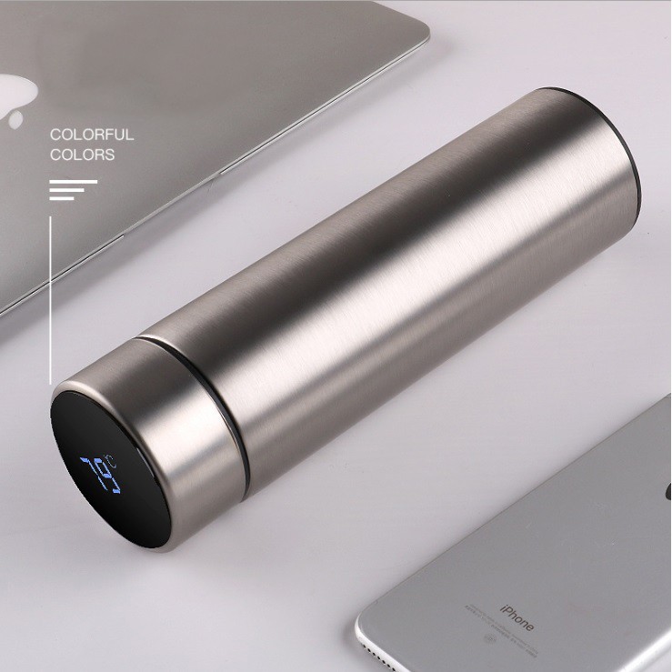 Bình giữ nhiệt thông minh tích hợp màn hình Led hiển thị nhiệt độ thể tích 500ml | BigBuy360 - bigbuy360.vn