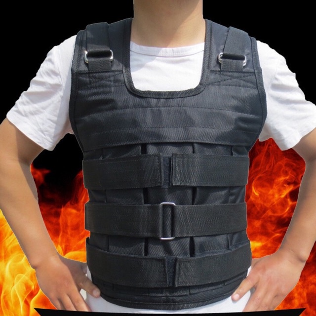 Áo Tạ Thể Lực 30kg/ Vest Weight 30kg Tập Võ Thuật ( Đã Nhồi Sẵn Thanh Tạ )
