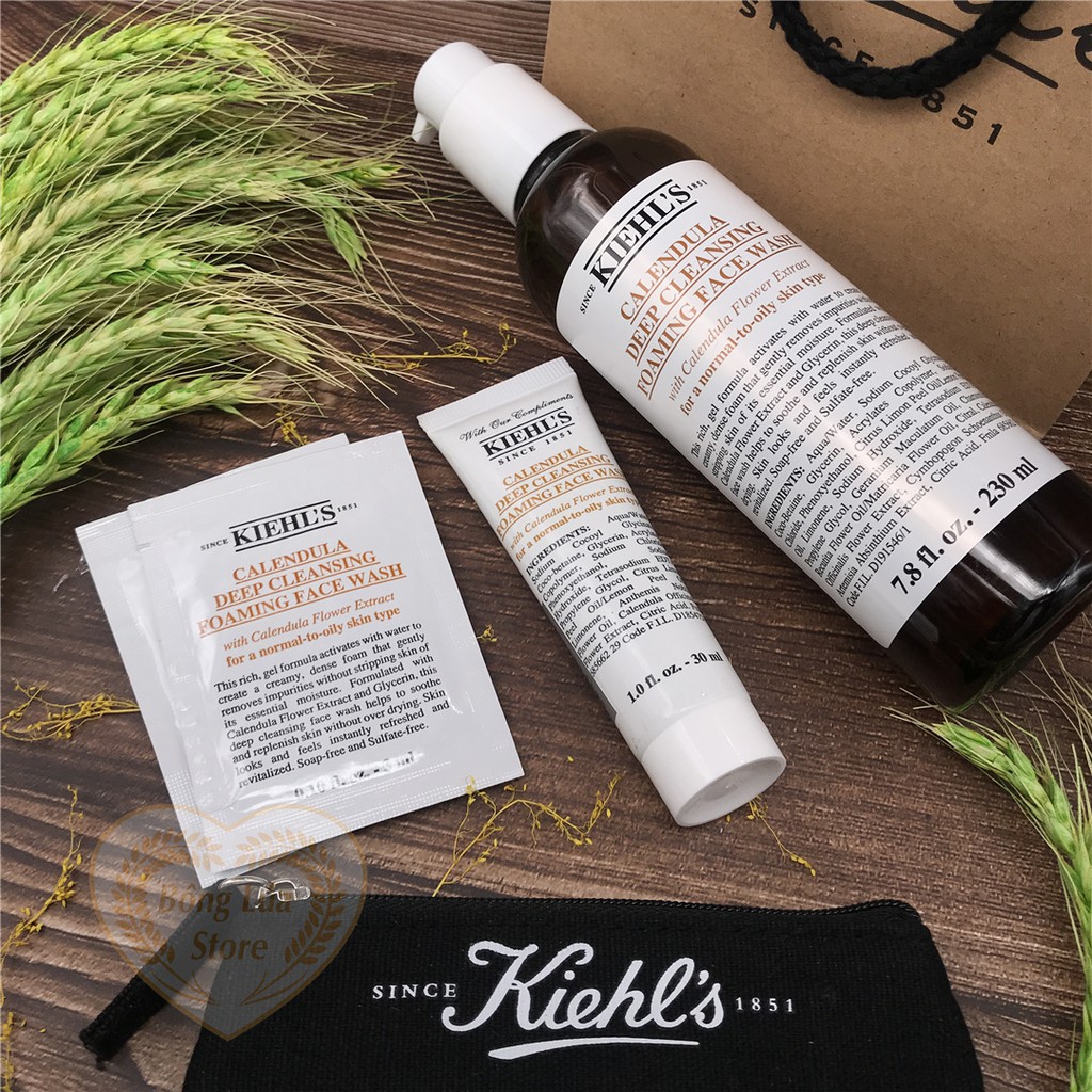 Sữa Rửa Mặt Hoa Cúc Lành Tính Kiehl's / Kiehls Calendula Deep Cleansing Foaming Face Wash 30ml