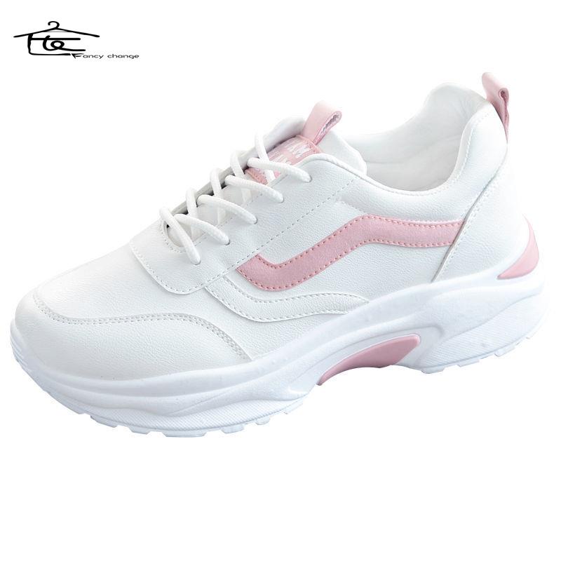 Giày Thể Thao Da Đế Dày Phối Lưới Thoáng Khí Thoải Mái Dễ Phối Đồ