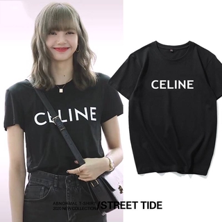 Lisa blackpink Áo Thun Nữ Tay Ngắn In Chữ Blackpink Cá Tính