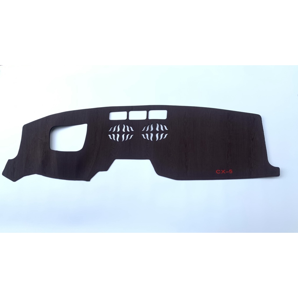 Thảm taplo da vân gỗ CX5 2018 -2022, thảm taplo da vân gỗ may thiết kế theo xe CX5 cao cấp hàng dày đẹp