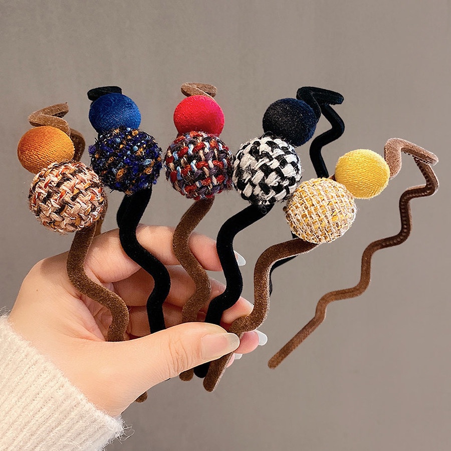 Cài tóc thiết kế gợn sóng phong cách Hàn Quốc xinh xắn cho nữ