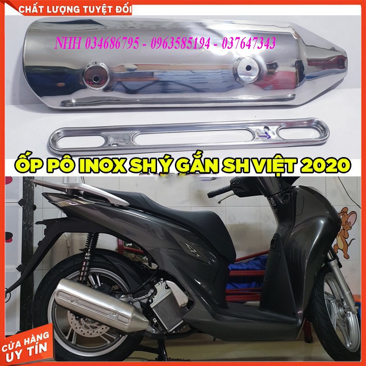 [CHÍNH HÃNG] [CHÍNH HÃNG] ỐP PÔ INOX SH Ý GẮN SH 2020 [CHÍNH HÃNG]