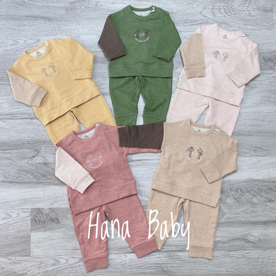 Bộ cài vai dài dai pha một bên tay Bu Baby - Kyomi Feeling