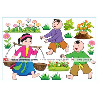 Decal góc mầm non - GÓC DÂN GIAN DG-012