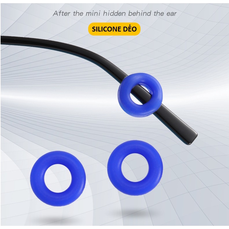Vòng cài tai silicone mềm mại, đàn hồi với thiết kế công thái học thông minh chống xệ tụt, rơi kính (1 cặp)