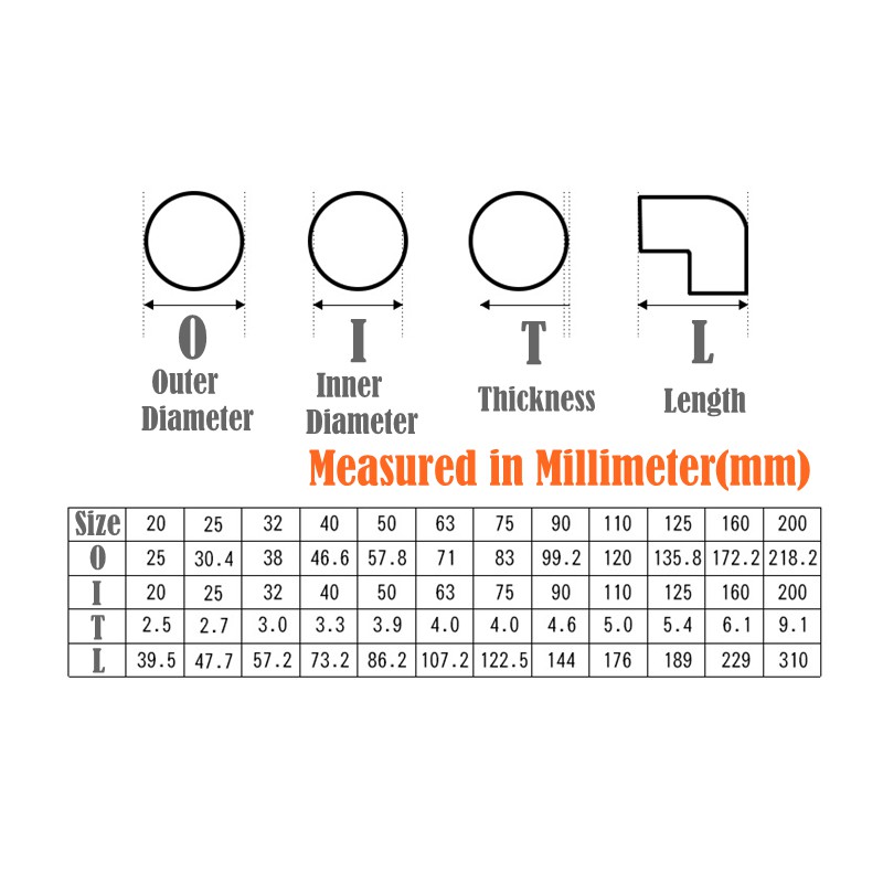 Set 3/5 đầu nối ống nước 90 độ 20mm sang 50mm dành cho hồ cá
