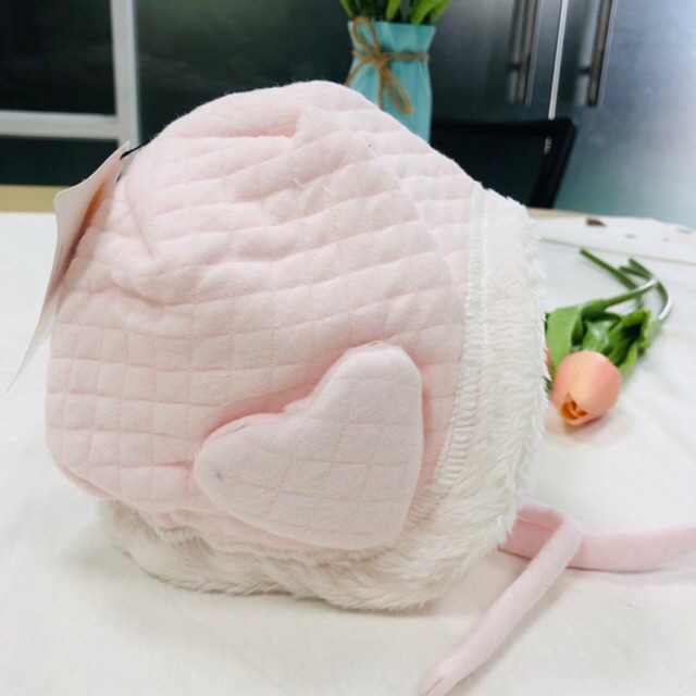 Mũ cotton lót lông