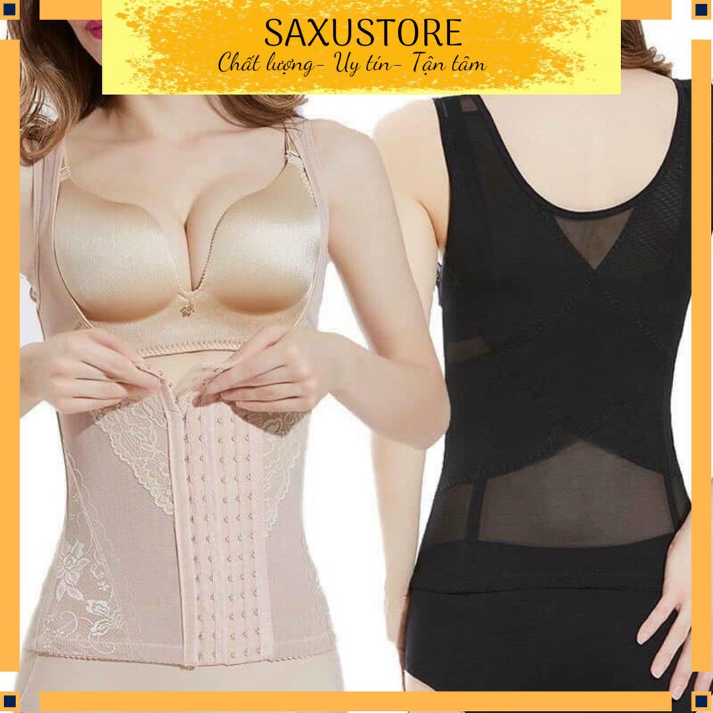 Áo gen nửa người định hình Cài trước hỗ trợ nâng ngực