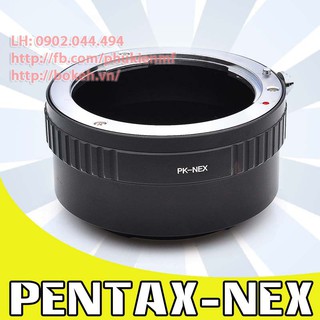 PK-NEX Mount adapter chuyển lens ngàm Pentax K sang body Sony E Mount