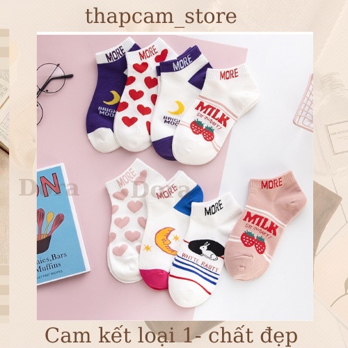 TẤT NỮ CỔ NGẮN HÌNH KẸO NGỌT XINH