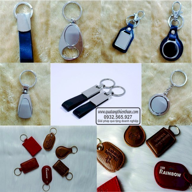 Móc khóa hình gấu in logo theo yêu cầu