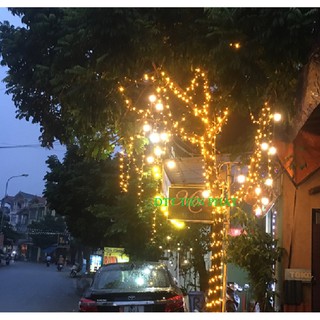 -XẢ KHO-Dây Đèn Trang Trí Ngoài Trời 5m 10 Bóng Loại 1 Dùng Cho Quán Cà phê, Trà Chanh, Trà Sữa...