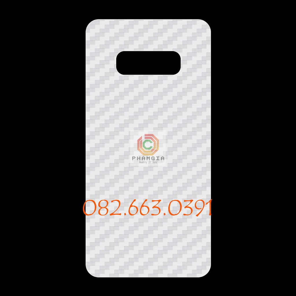 Miếng dán mặt lưng skin carbon Samsung Galaxy S10E