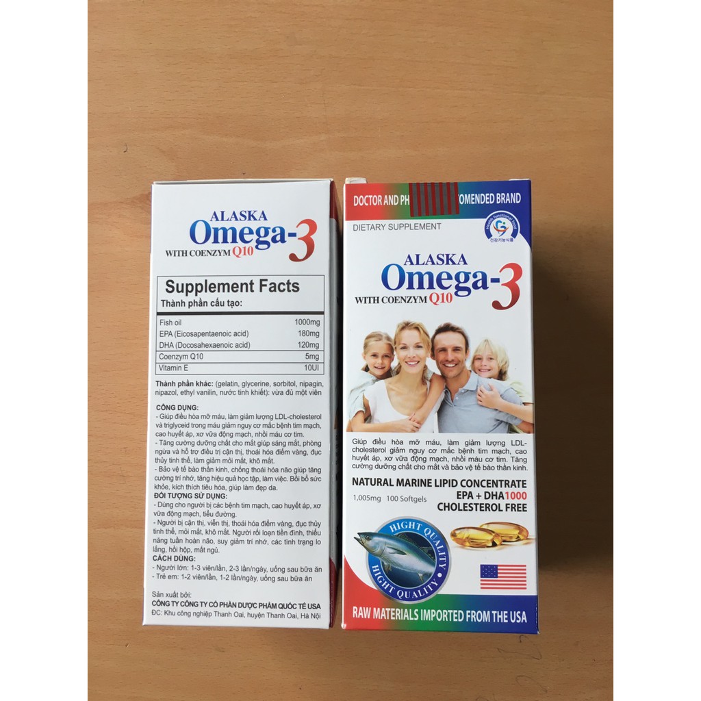 ALASKA OMEGA 3 TĂNG CƯỜNG THỊ LỰC CHO MẮT