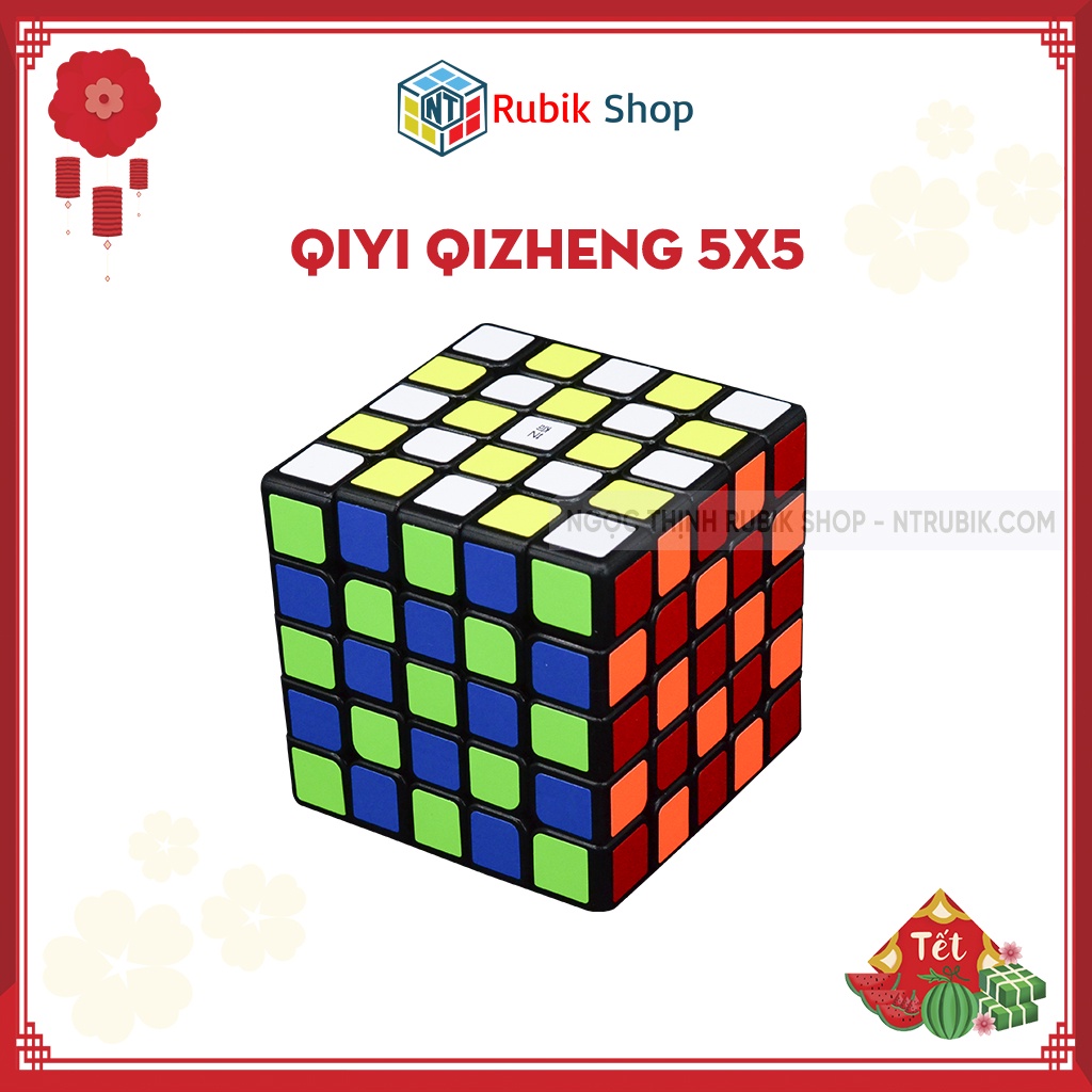 Đồ chơi rubik 5x5x5 - QiYi Qizheng 5x5x5 Black (Màu Đen) - ngocthinhrubik