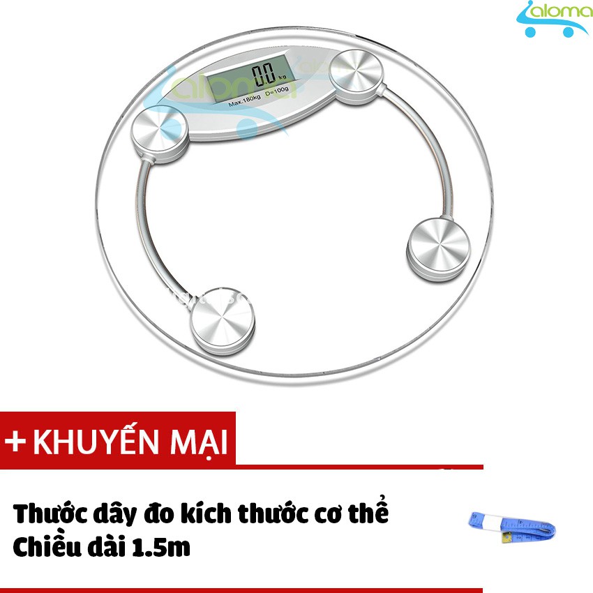 Cân sức khỏe cảm ứng trong suốt Personal Scale CK-2003A tặng thước dây