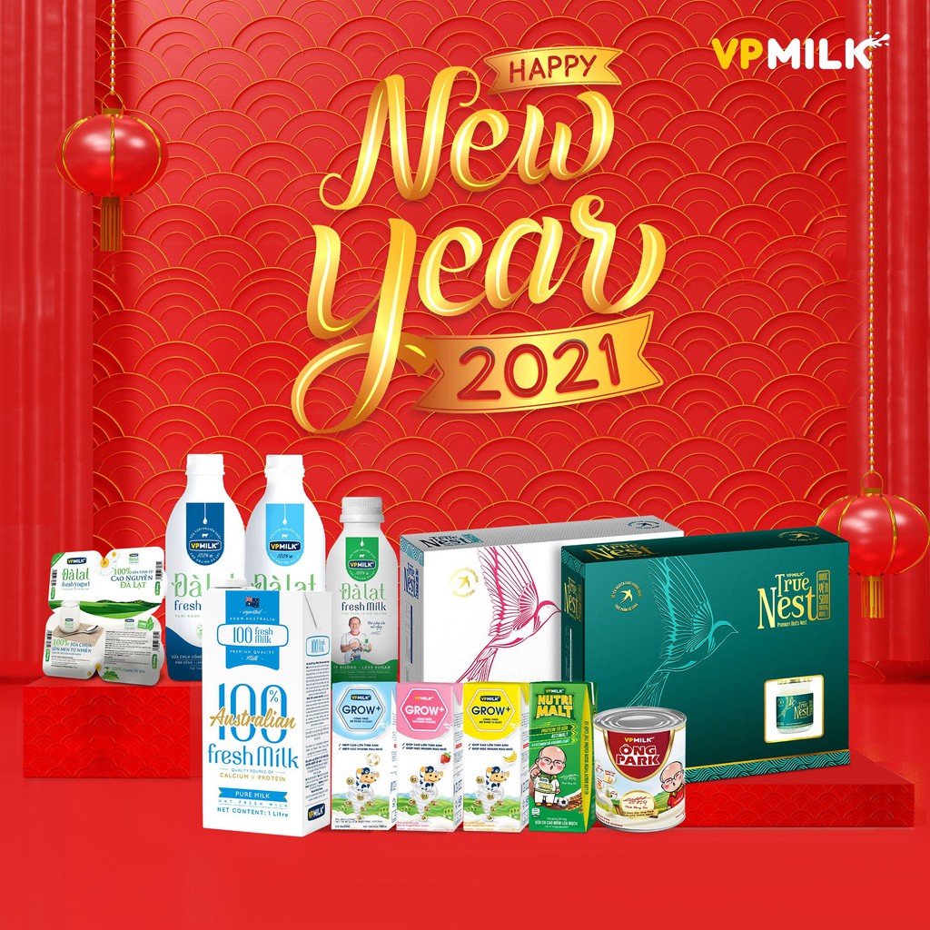 01 Thùng sữa tiệt trùng có đường VPMilk Grow+ dâu (110ml và 180ml) Ship hàng toàn quốc